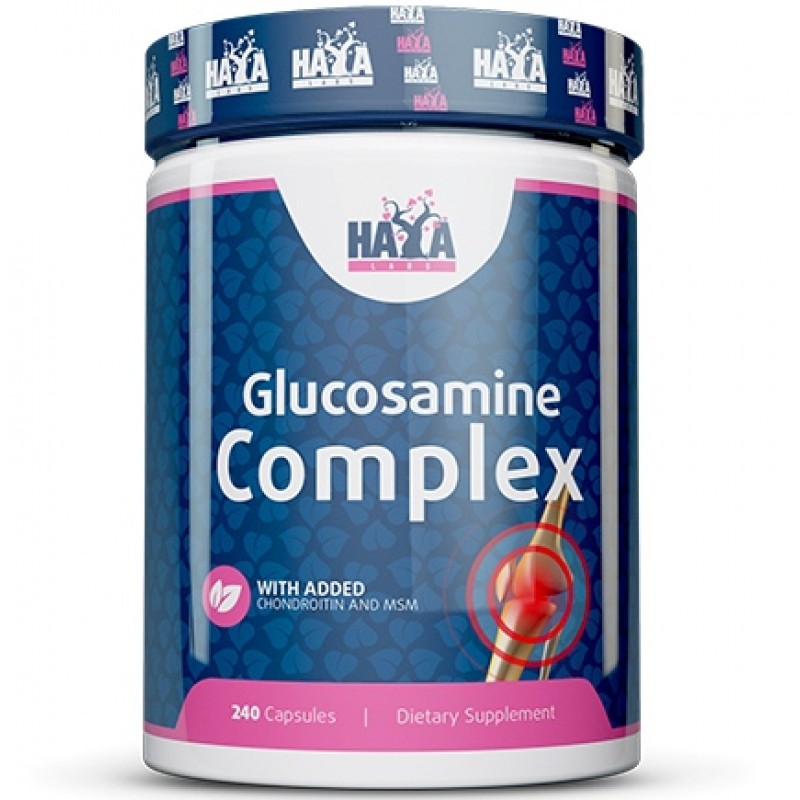 Haya Labs Glükoosamiini kondroitiini ja MSMi komplekssed 240 kapslit foto